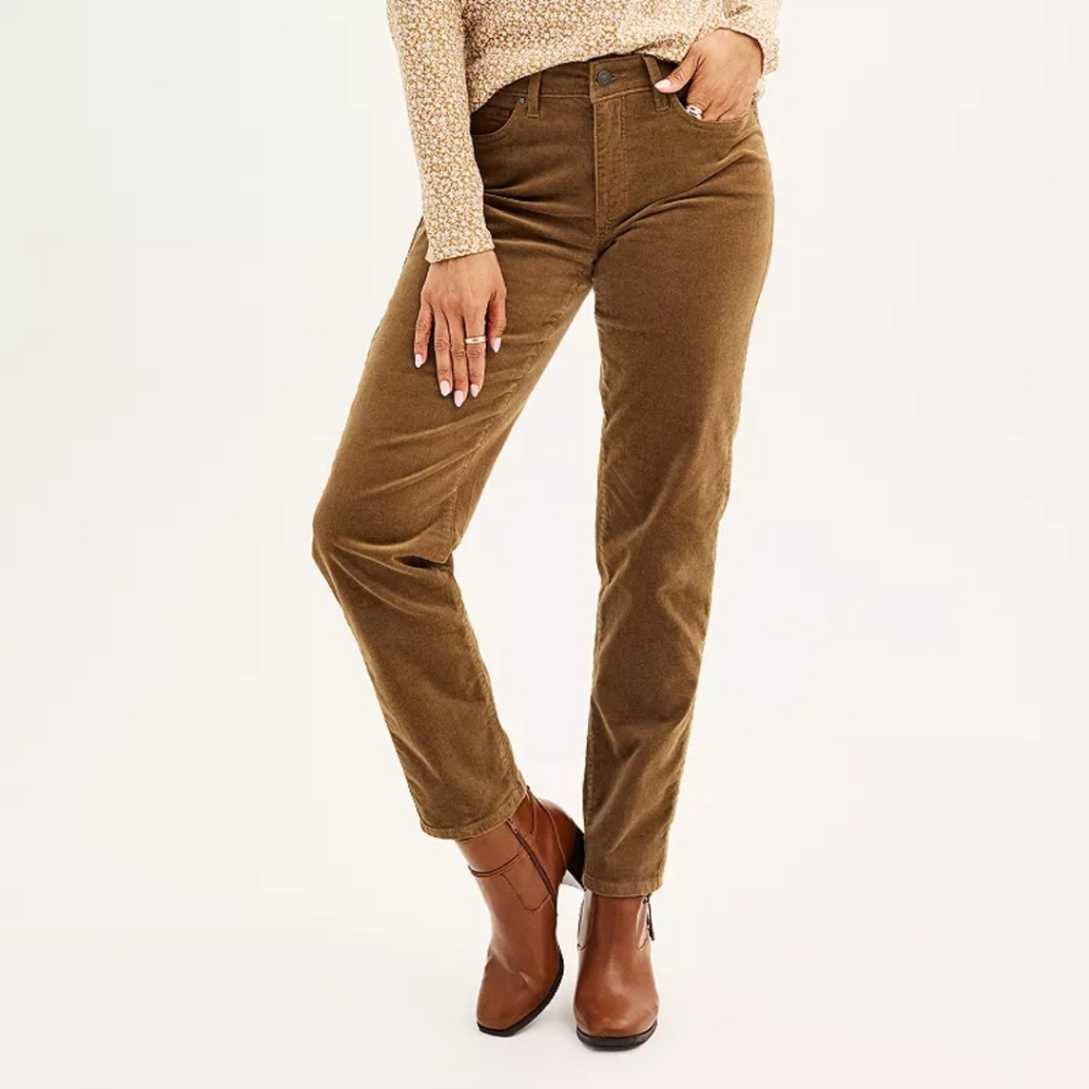 Women's Croft & Barrow® Corduroy Bootcut Pants Size 14